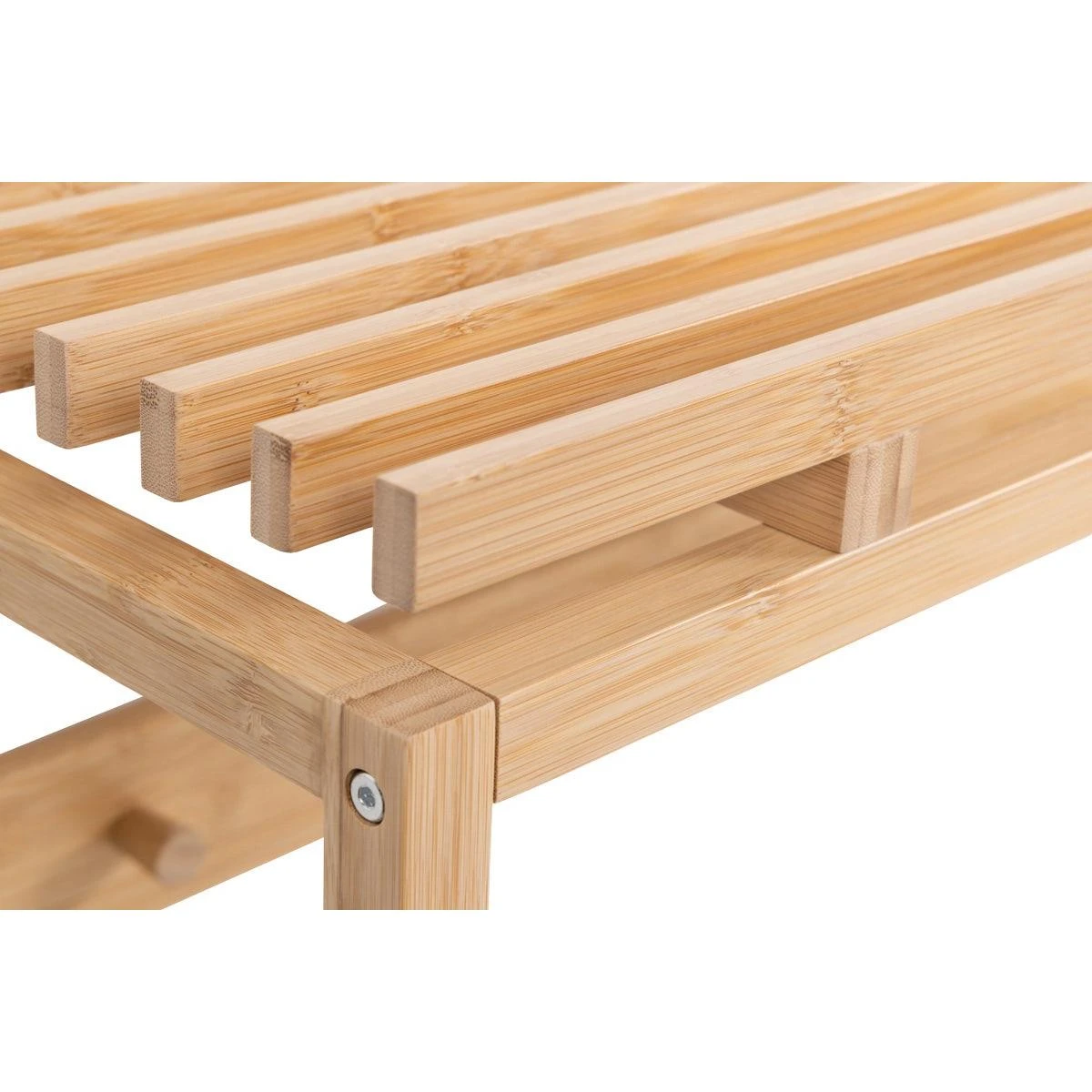 Lisomme Jort Bamboe Wandkapstok Naturel - 80 X 30 Cm - Afbeelding 4