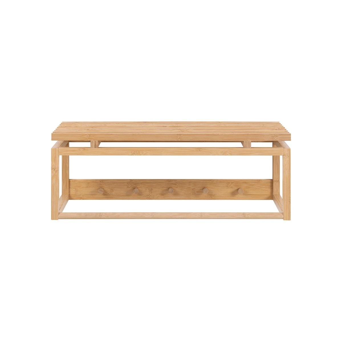 Lisomme Jort Bamboe Wandkapstok Naturel - 80 X 30 Cm - Afbeelding 6