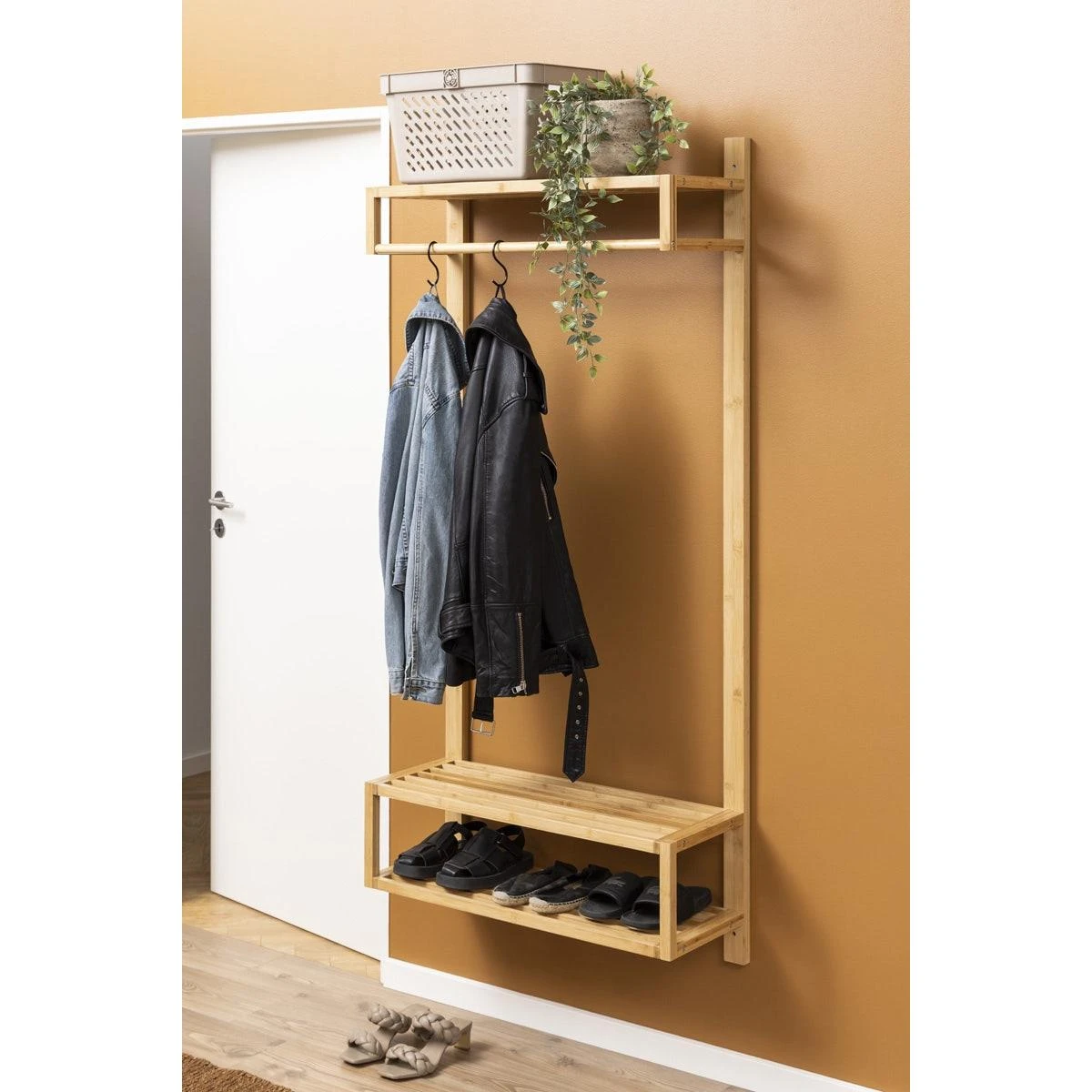 Lisomme Jort Bamboe Kledingrek Naturel - 80 X 170 Cm - Afbeelding 6