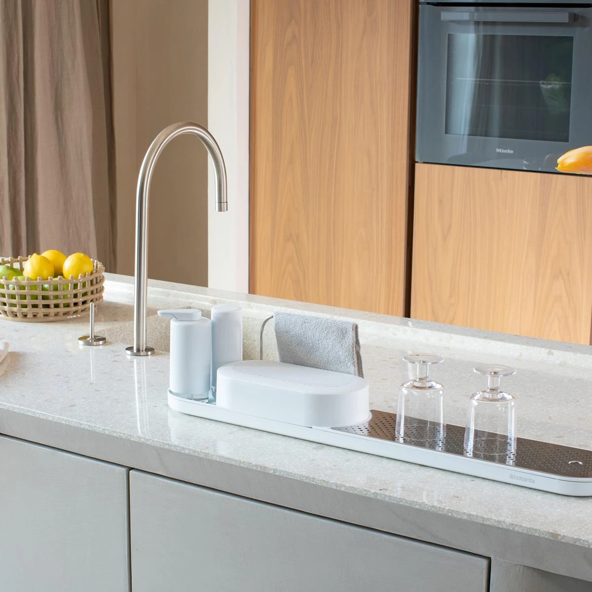 Brabantia SinkStyle Organiser 4-delig - Fresh White - Afbeelding 2