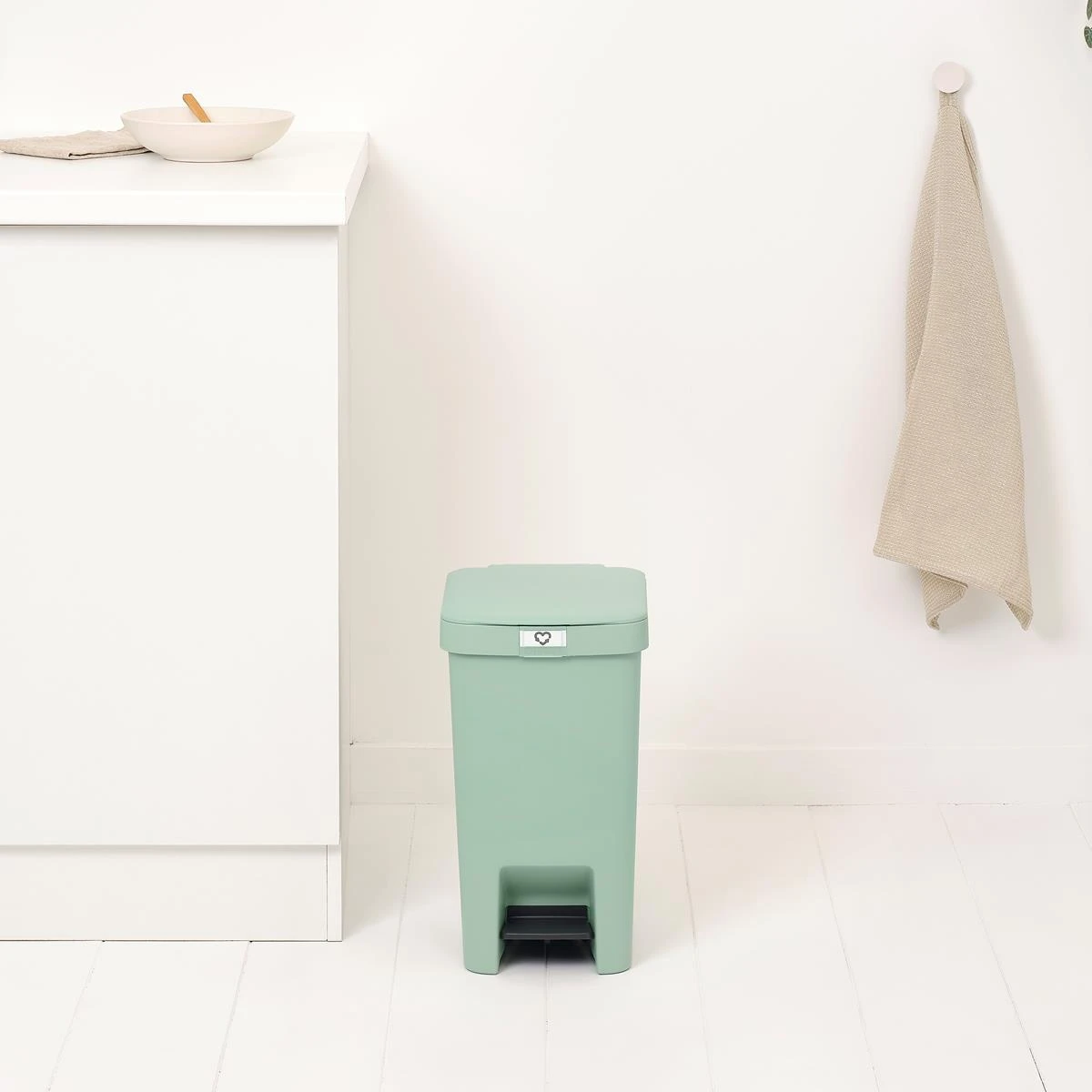 Brabantia StepUp Pedaalemmer - 16 L - Jade Green - Afbeelding 3