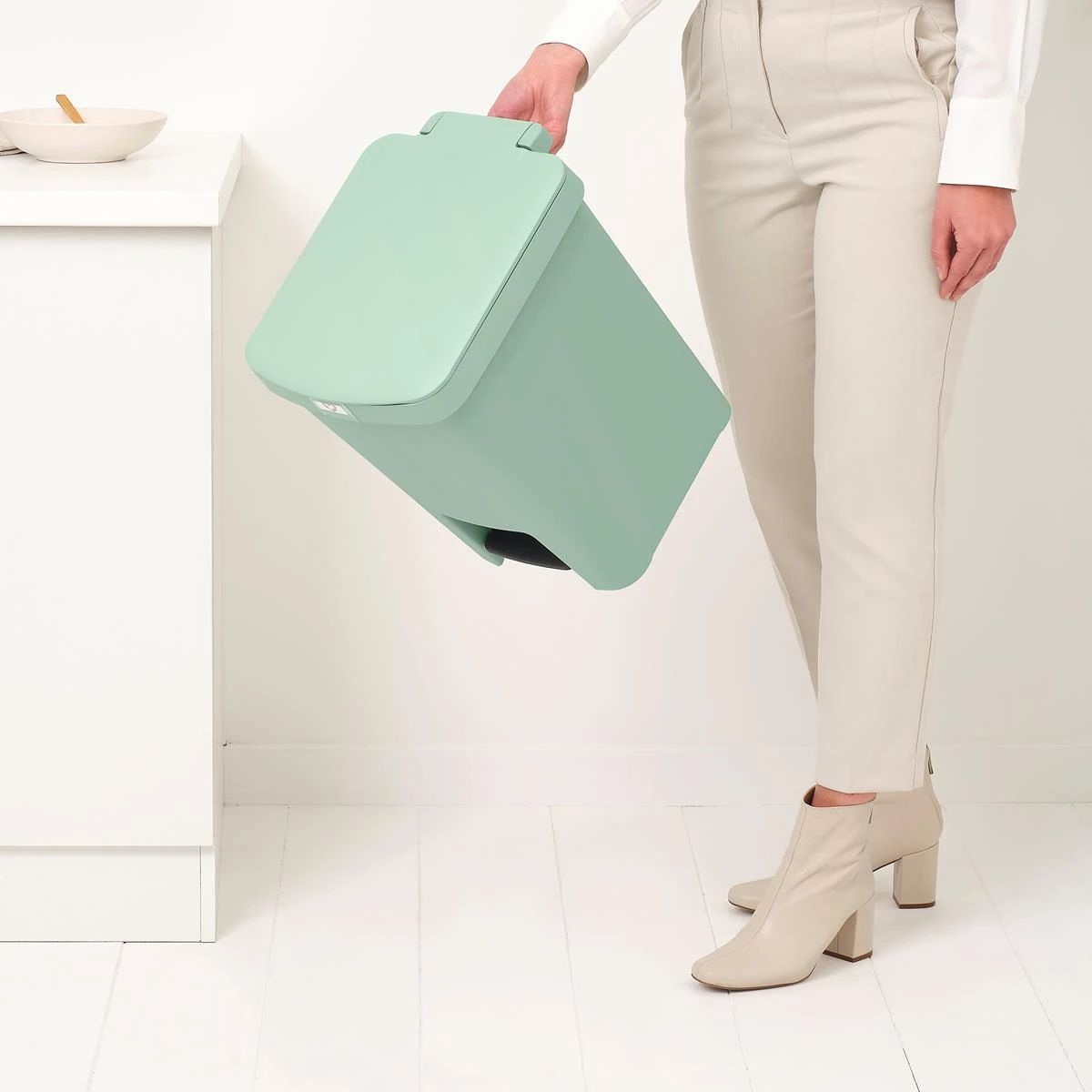 Brabantia StepUp Pedaalemmer - 25 L - Jade Green - Afbeelding 7