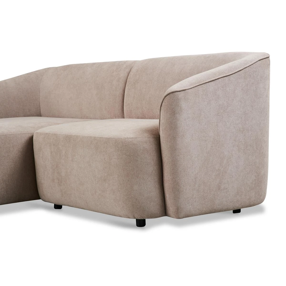 By FonQ Oblique Chaise Longue Bank Links - Beige - Afbeelding 4