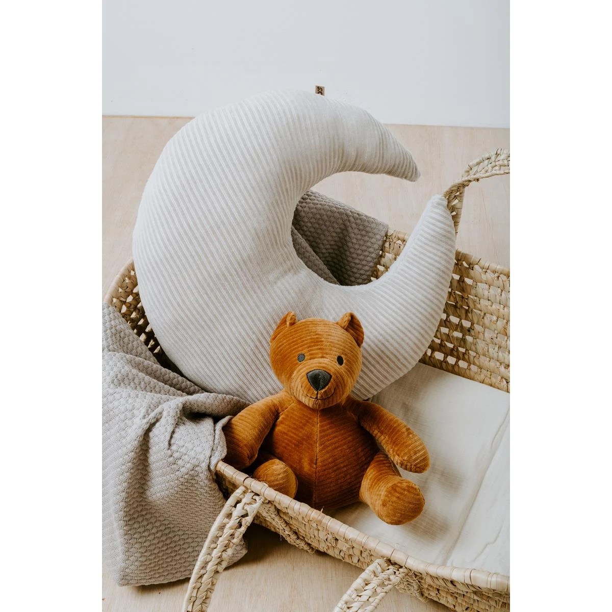 Baby's Only Kussen Maan Teddy Sense - Kiezelgrijs - 45x45 Cm - Afbeelding 3