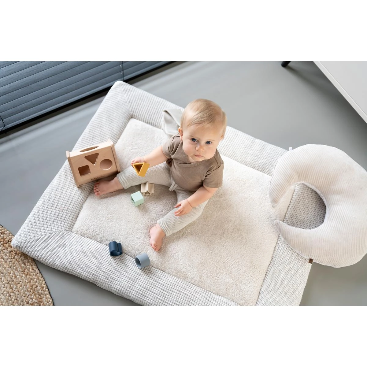 Baby's Only Kussen Maan Teddy Sense - Kiezelgrijs - 45x45 Cm - Afbeelding 6