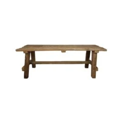 HSM - Decoratieve Bank Napels - 120 Cm - Blank - Teak
