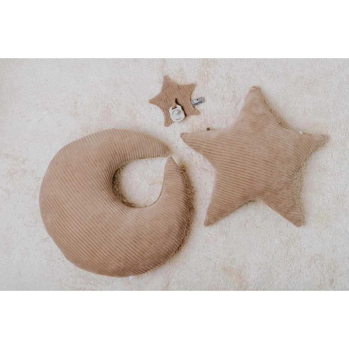 Baby's Only Kussen Ster Teddy Sense - Vintage Blue - 45x40 Cm - Afbeelding 3