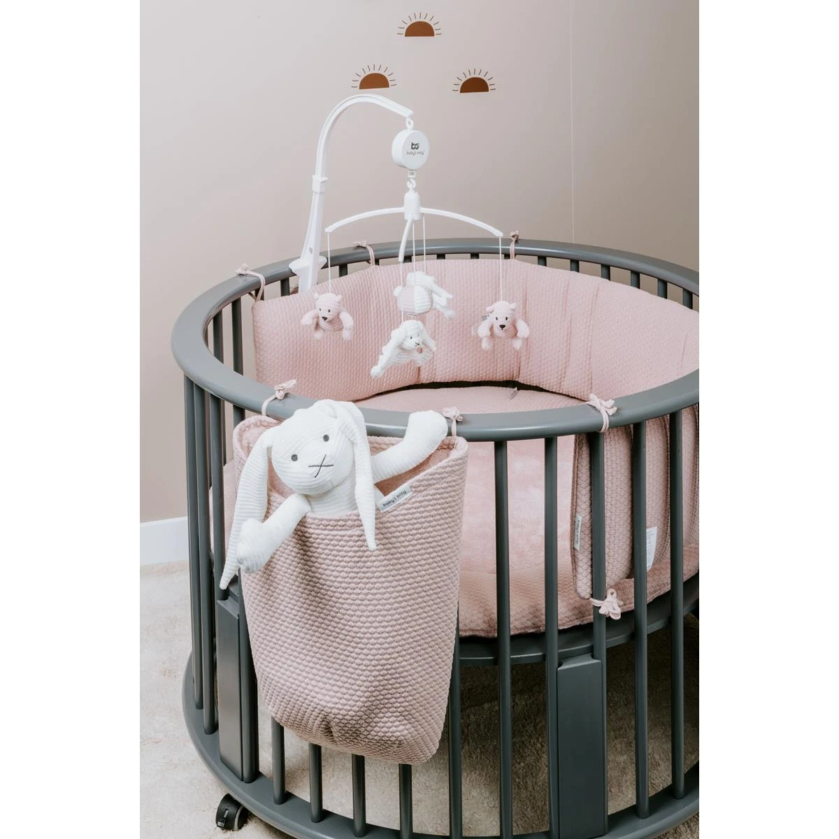 Baby's Only Bed|boxbumper Sky - Oud Roze - 180x30x4 Cm - Afbeelding 3