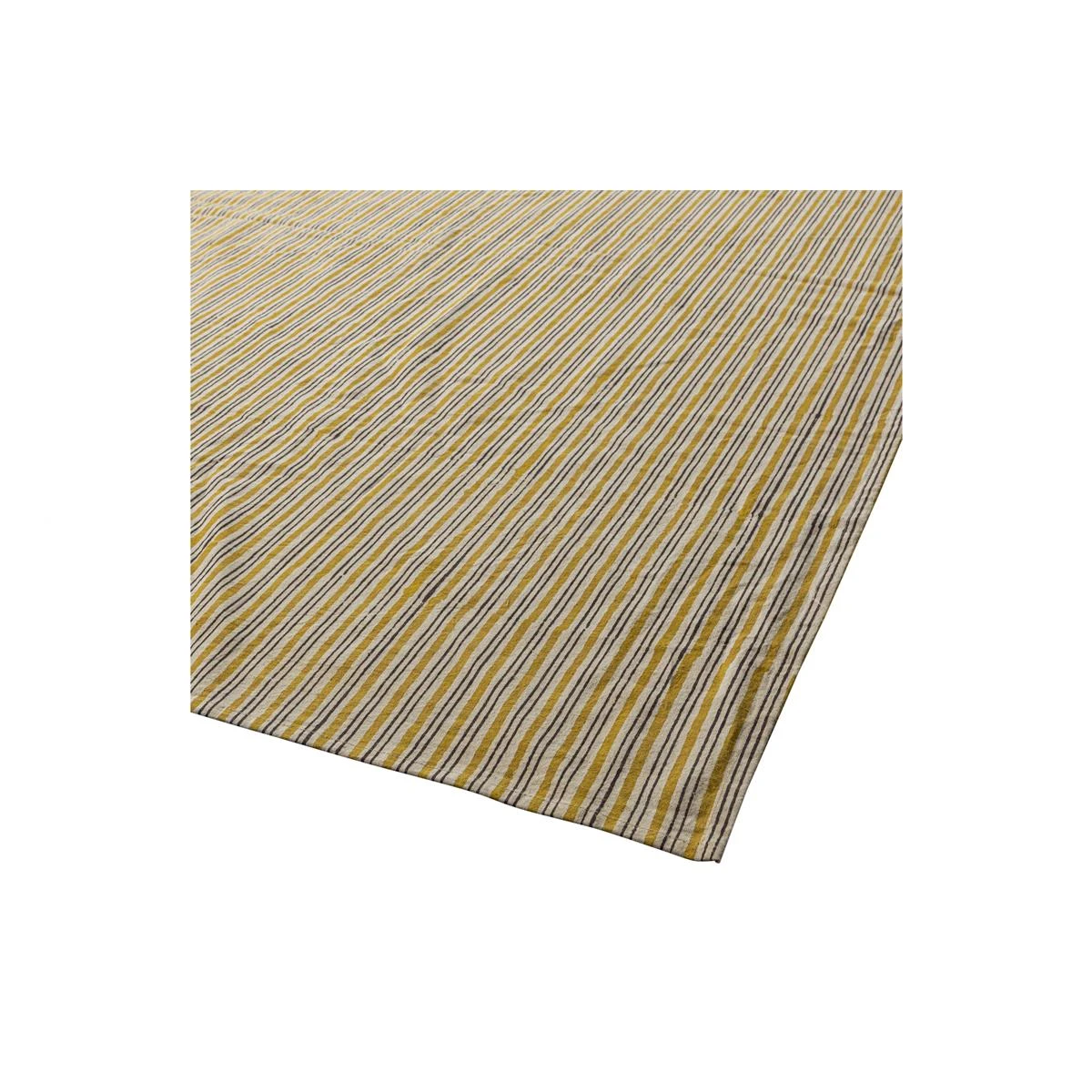 BePureHome Tafelkleed Chevron - Katoen - Zwart|Mosterd - 150x300x1 - Afbeelding 3