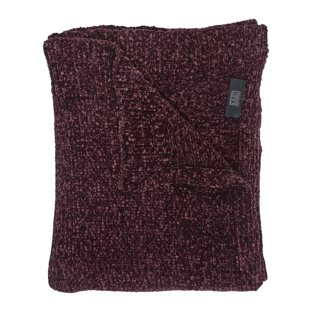 Kaat Amsterdam Ziva Plaid 130 X 170 Cm - Donkerrood