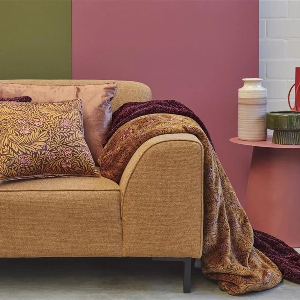 Kaat Amsterdam Ziva Plaid 130 X 170 Cm - Donkerrood - Afbeelding 3