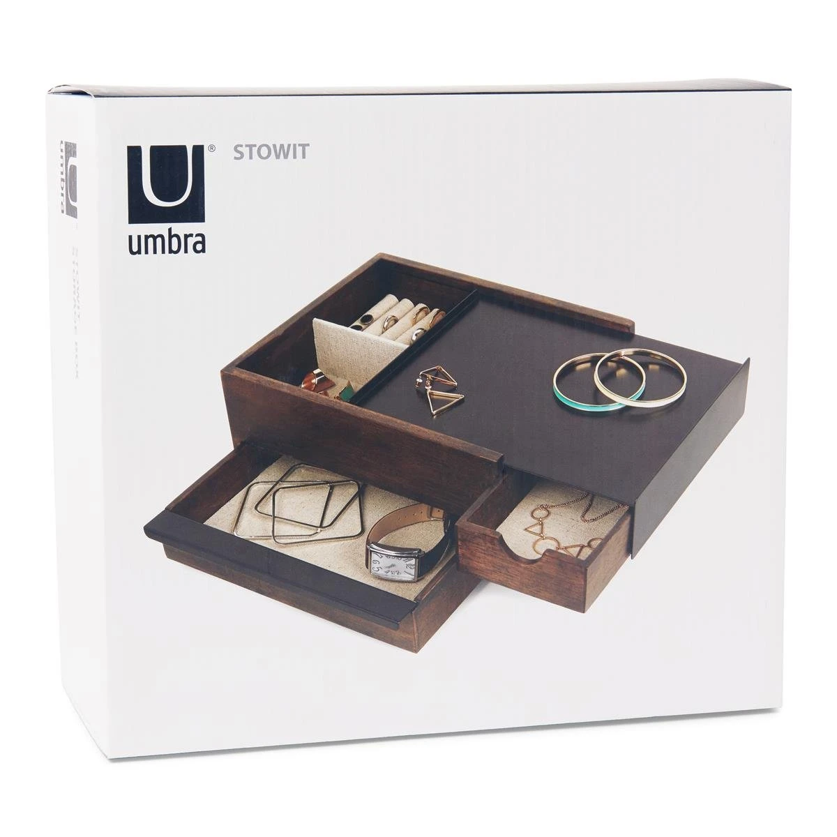 Umbra Stowit Sieradendoos - Walnut - Afbeelding 11