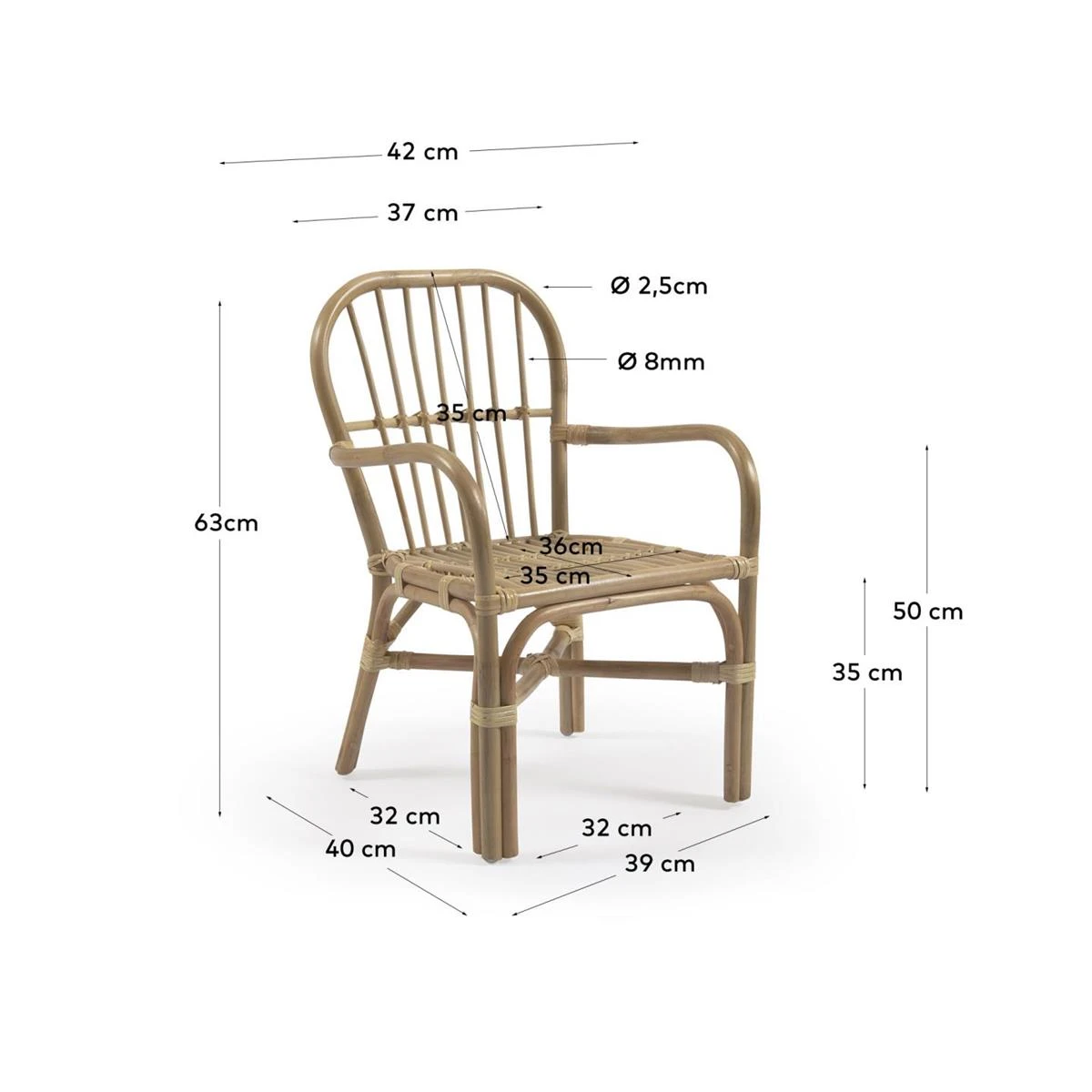 Kave Home Marzieh Kinderstoel - Afbeelding 5