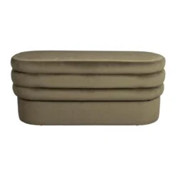 Dutchbone Aditi Bankje - B 93 Cm - Donkergroen