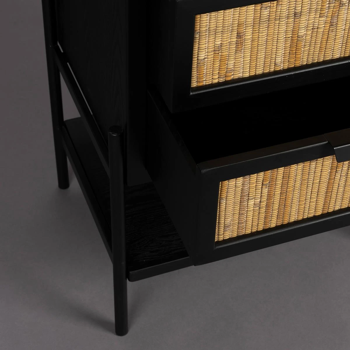 Dutchbone Yasu Nachtkastje - Zwart - Afbeelding 4