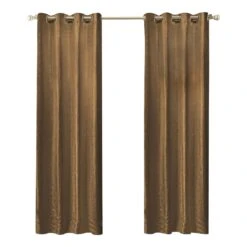 LW Collection Kant En Klaar Gordijnen Bruin 140x270cm