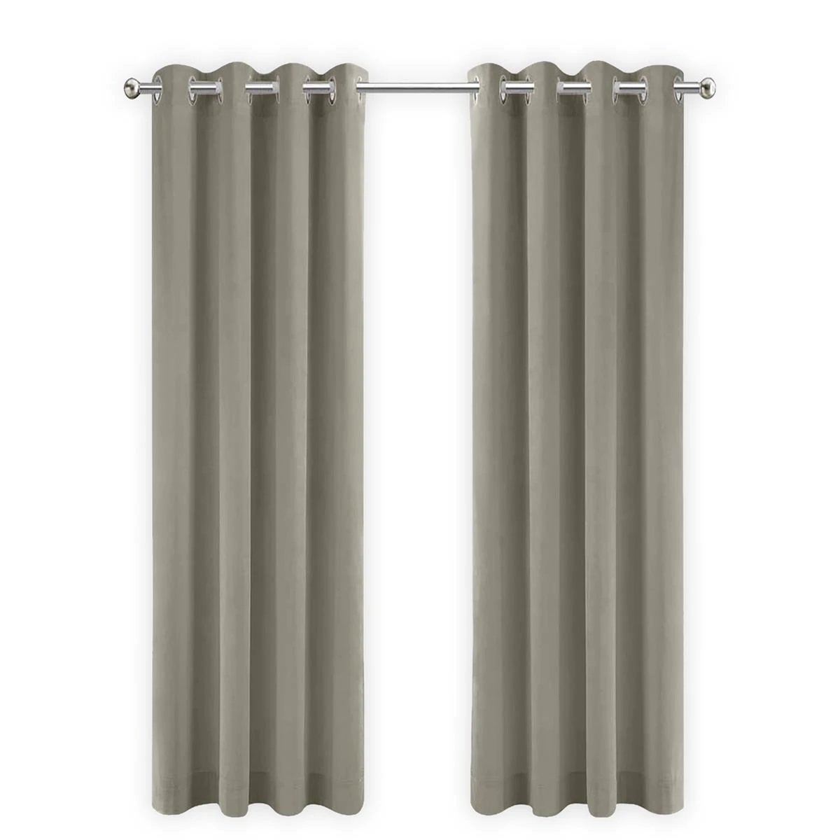 LW Collection Kant En Klare Gordijnen Taupe 140x225cm