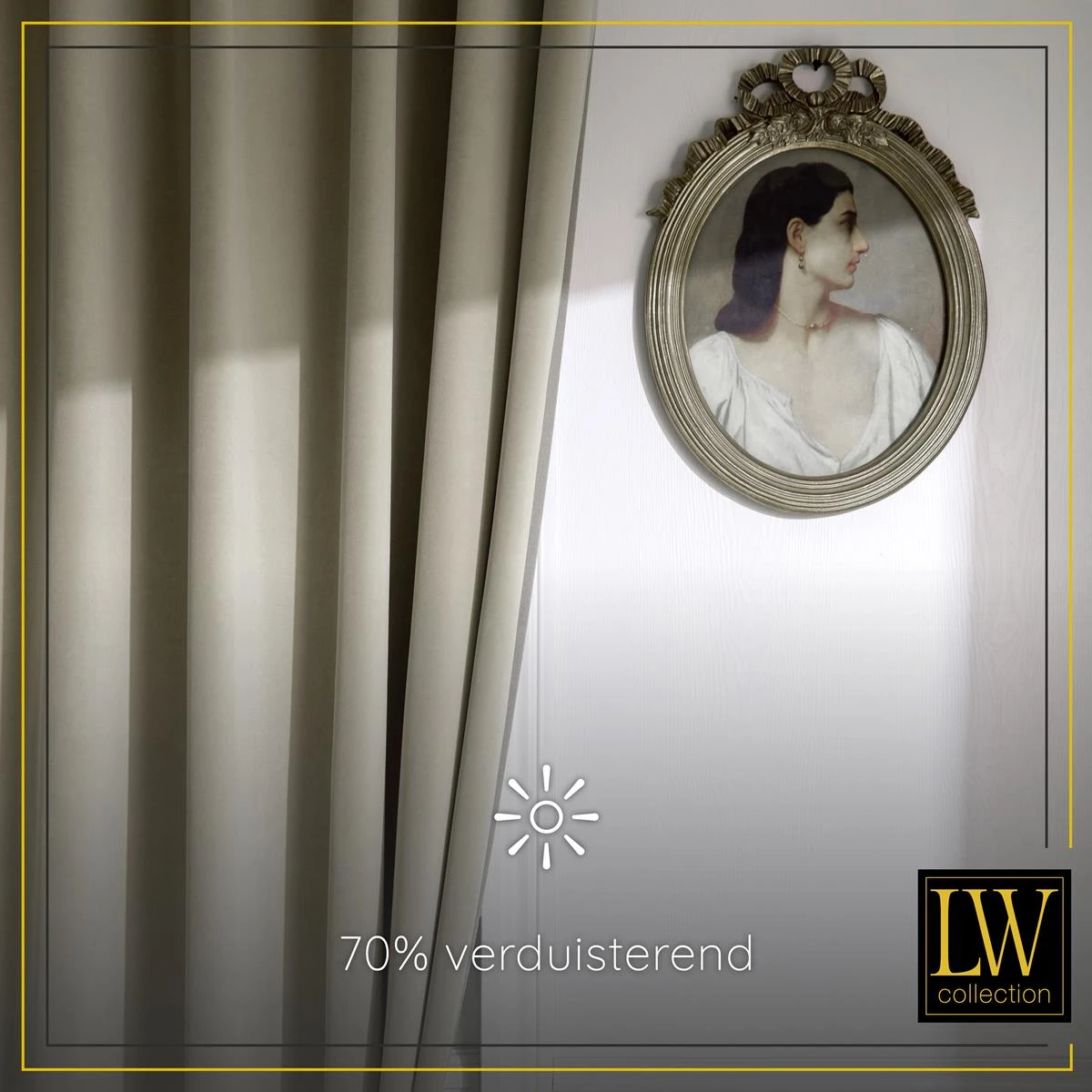 LW Collection Kant En Klare Gordijnen Taupe 140x225cm - Afbeelding 6