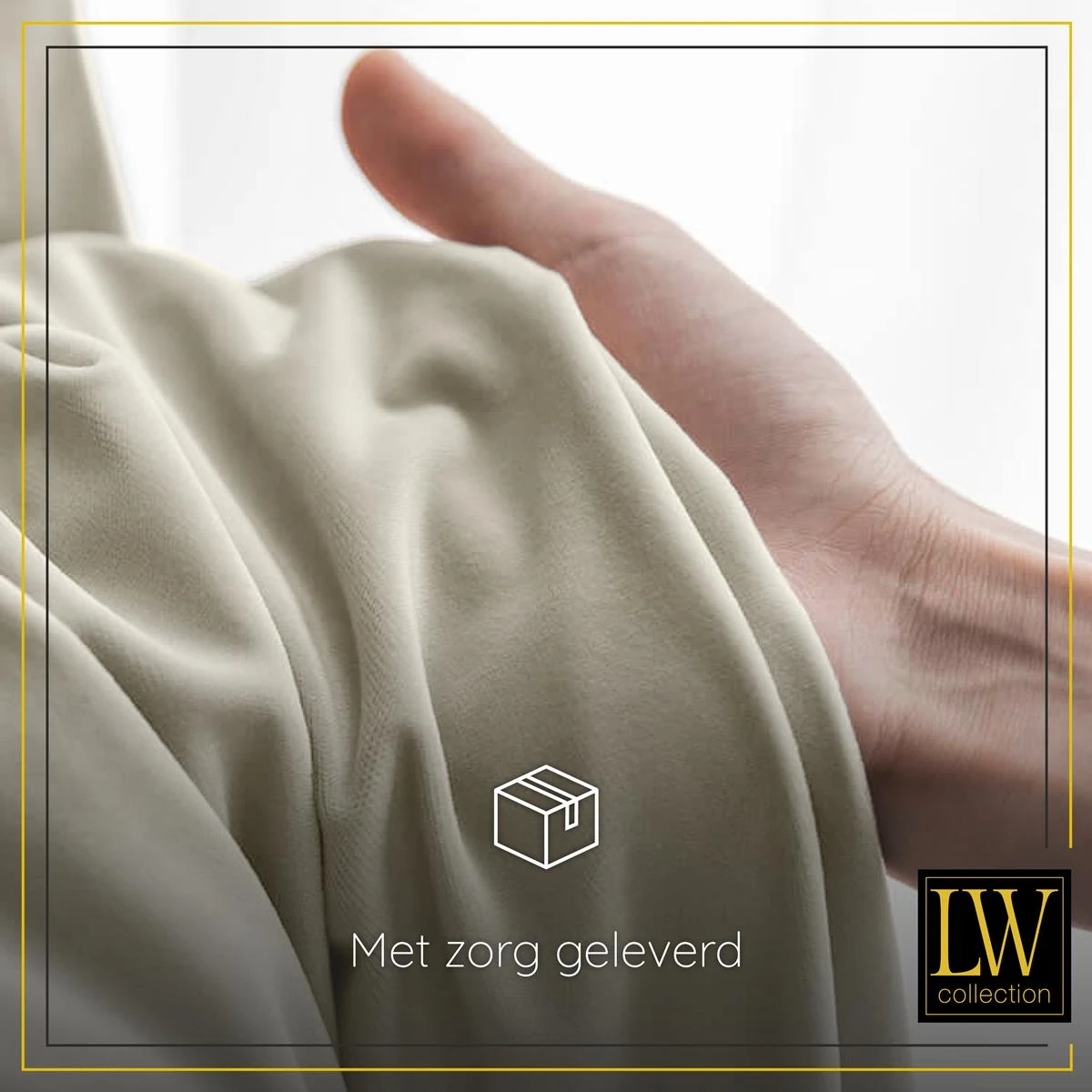 LW Collection Kant En Klare Gordijnen Taupe 140x225cm - Afbeelding 7