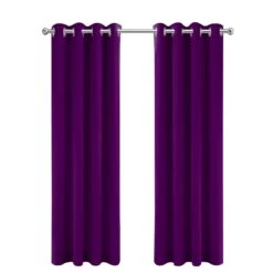 LW Collection Kant En Klaar Gordijnen Paars 290x270cm