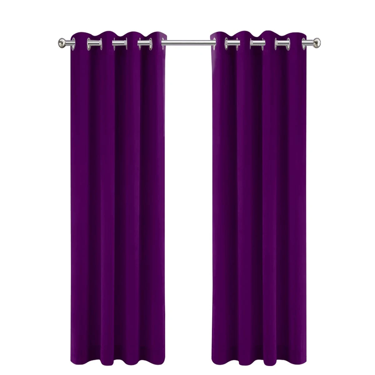 LW Collection Kant En Klaar Gordijnen Paars 290x270cm