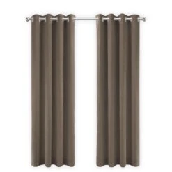 LW Collection Kant En Klaar Gordijnen Bruin 140x240cm