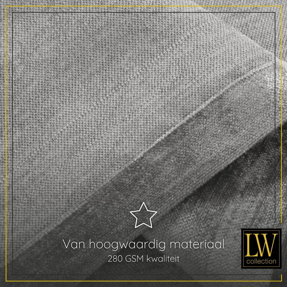 LW Collection Kant En Klaar Gordijnen Grijs 140x225cm - Afbeelding 6