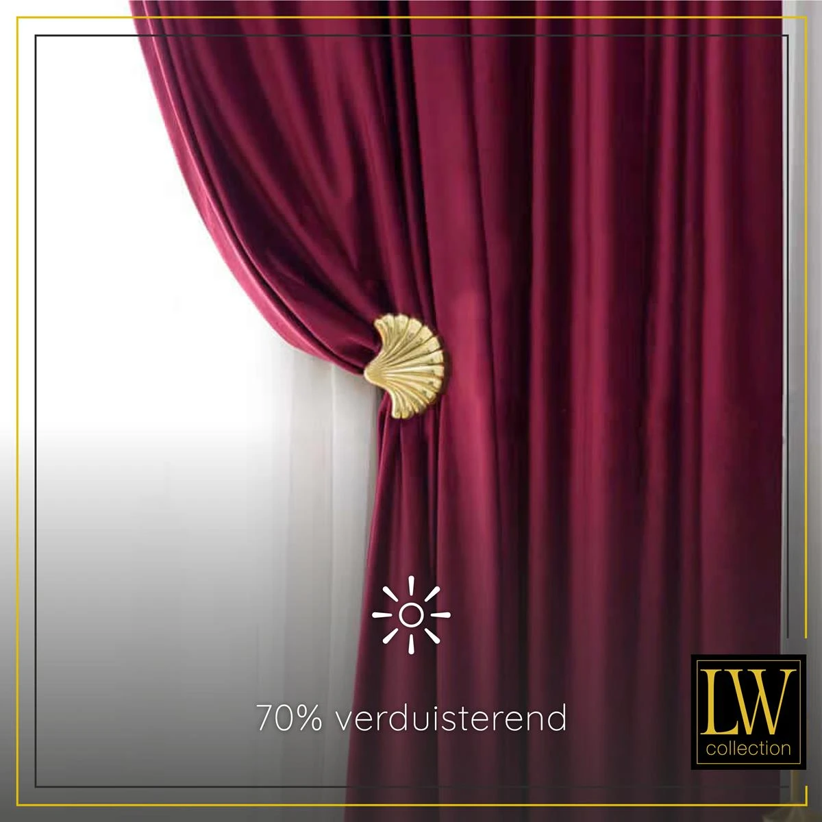 LW Collection Kant En Klaar Gordijnen Rood 140x225cm - Afbeelding 5