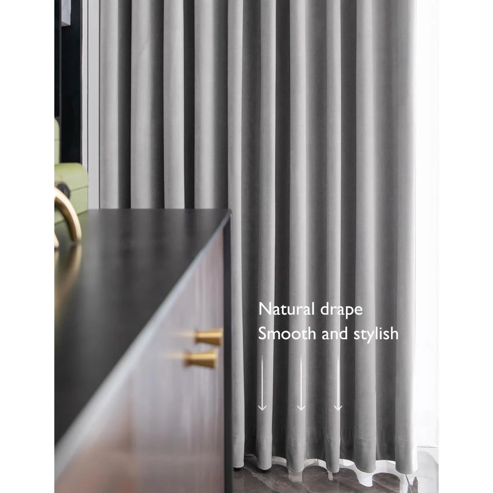 LW Collection Kant En Klare Gordijnen Grijs 140x270cm - Afbeelding 5