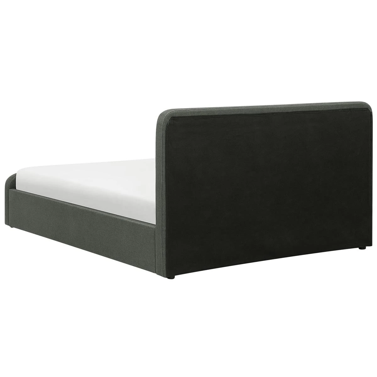 Beliani-RENNES -Bed Met Opbergruimte-Donkergrijs-180x200 Cm-Polyester - Afbeelding 5