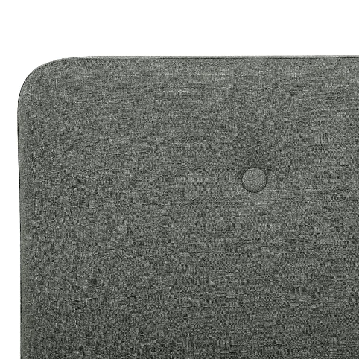 Beliani-RENNES -Bed Met Opbergruimte-Donkergrijs-180x200 Cm-Polyester - Afbeelding 8