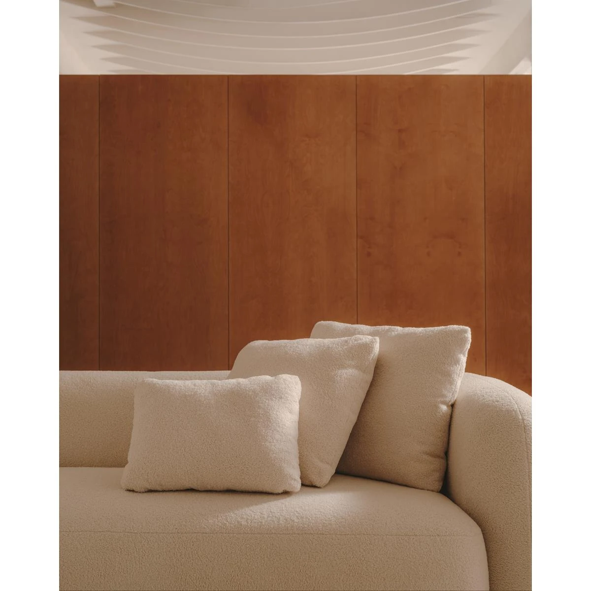 Kave Home - Martina-kussen Van Gebroken Witte Schapenvacht 52 X 52 Cm - Afbeelding 3