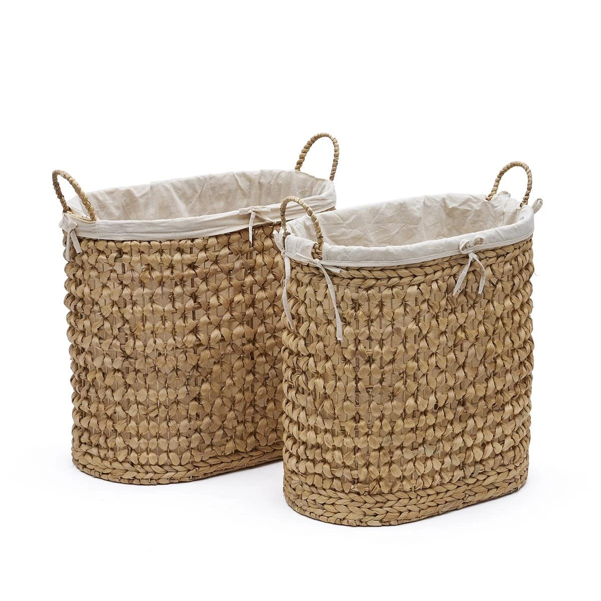Kave Home - Set Van 2 Tressa-wasmanden Van Natuurvezel 50 Cm | 60 Cm