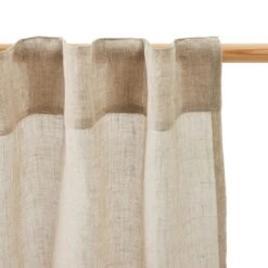 Kave Home - Melba-gordijn Van 100% Linnen In Het Grijs En Neutraal 140