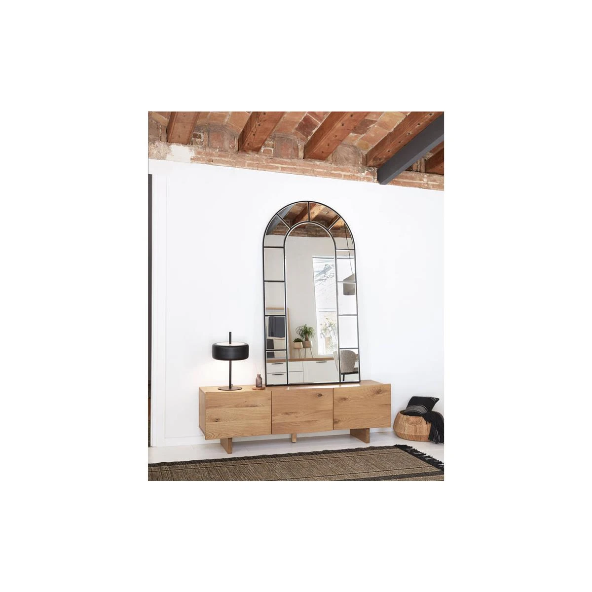 Kave Home - Manden Estibalis Set Van 2 Rond In 100% Jute Met - Afbeelding 2