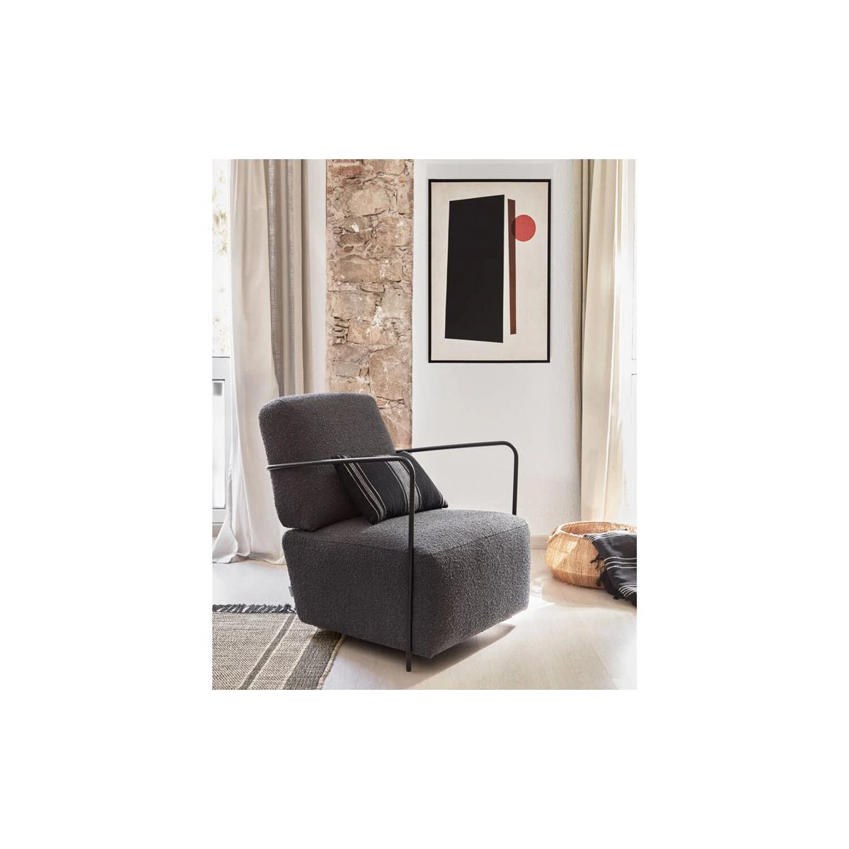 Kave Home - Manden Estibalis Set Van 2 Rond In 100% Jute Met - Afbeelding 7