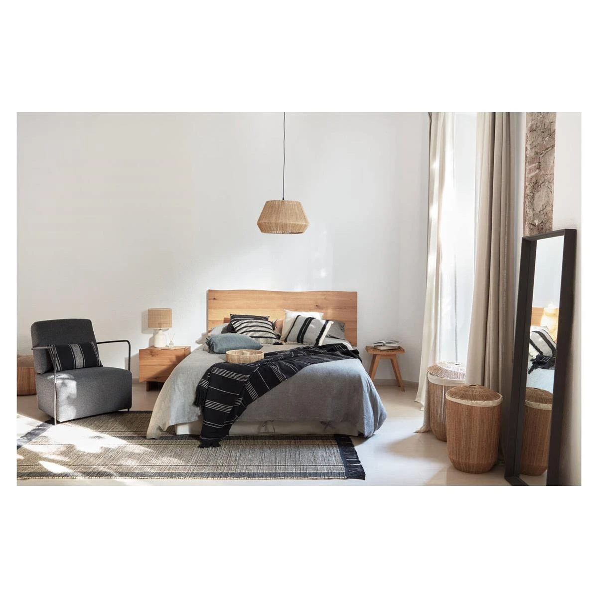 Kave Home - Manden Estibalis Set Van 2 Rond In 100% Jute Met - Afbeelding 11