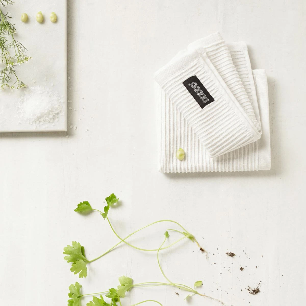 DDDDD Vaatdoek Basic Clean - 30x30cm - Wit - 4 Stuks - Afbeelding 4