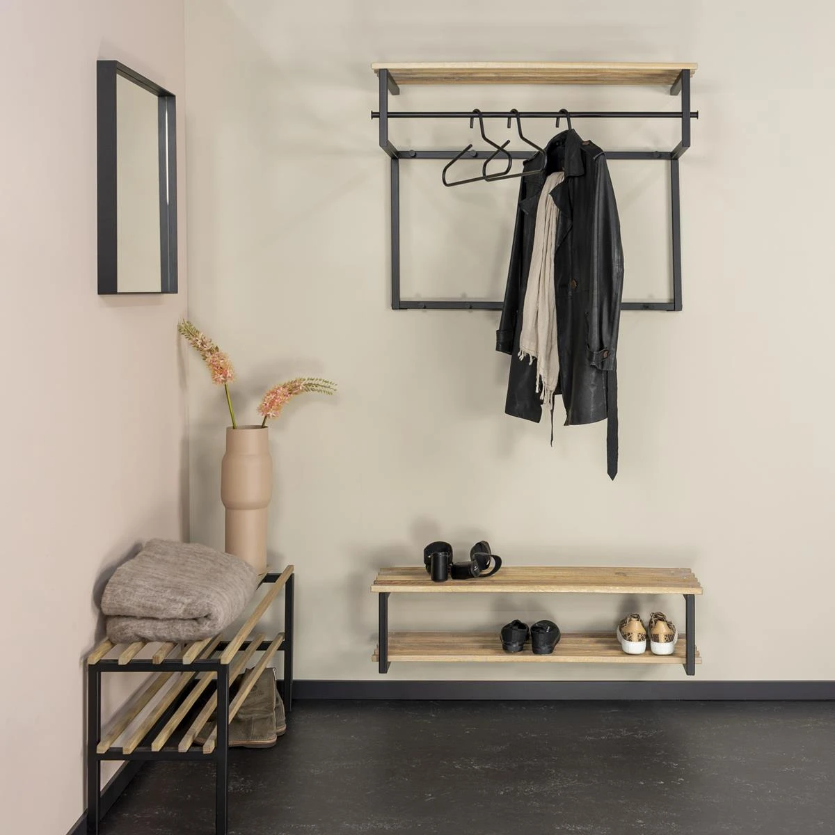 Spinder Design Rizzoli | Marco XL (100 Cm) Schoenenrek - Zwart | Eiken - Afbeelding 4