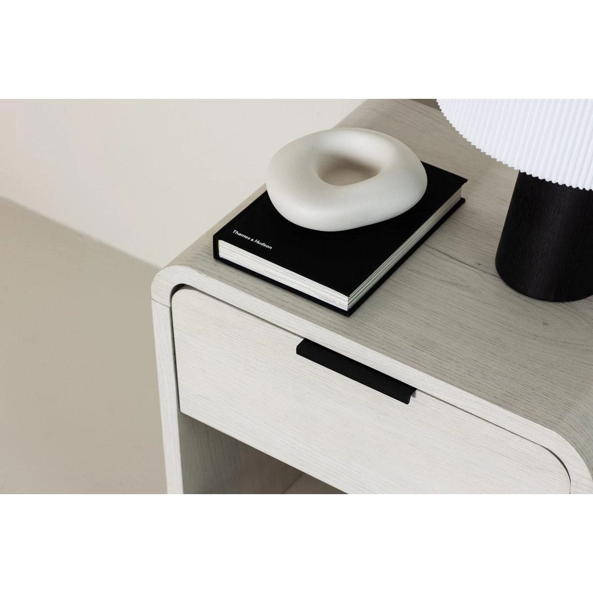 Nest Living Carst Houten Nachtkastje Whitewash - 40 X 30 Cm - Afbeelding 6