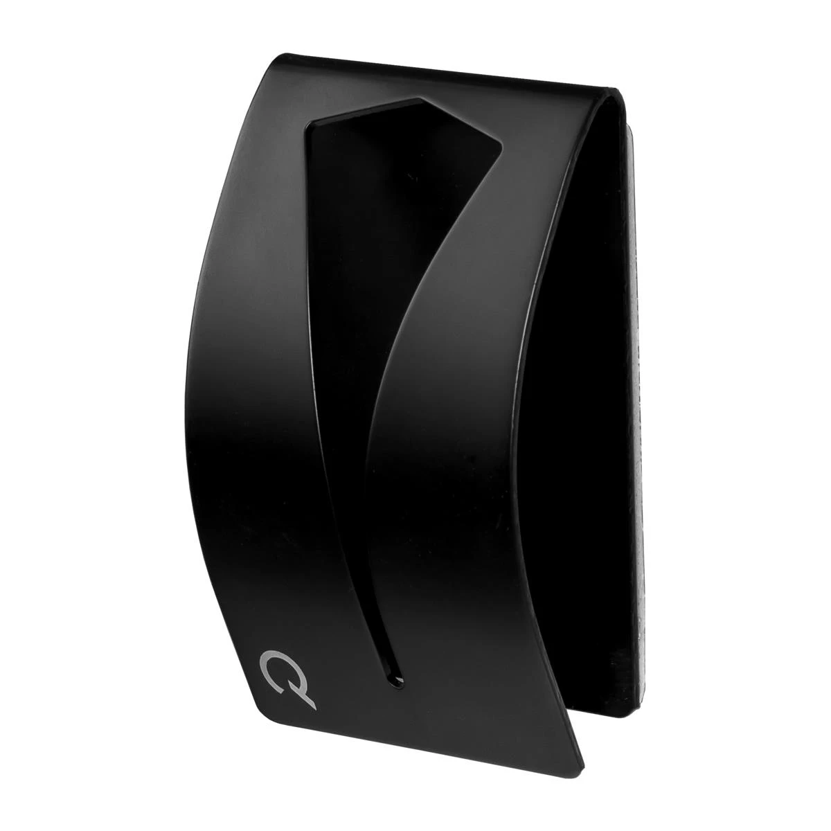 QUVIO Handdoekenhouder Plakstrip RVS - Zwart - Afbeelding 4