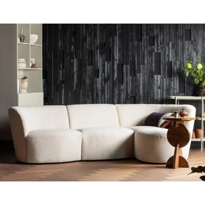 WOOOD Chaise Longue Element Links Coco - Bouclé - Crème - 70x80x138 - Afbeelding 2