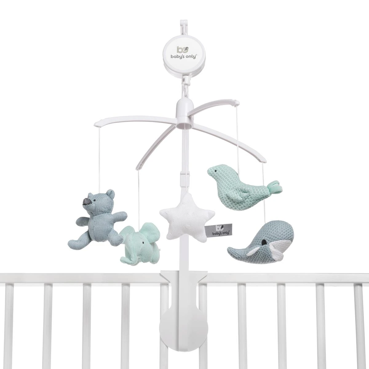 Baby's Only Muziekmobiel - Stonegreen|Mint|Wit - Afbeelding 2
