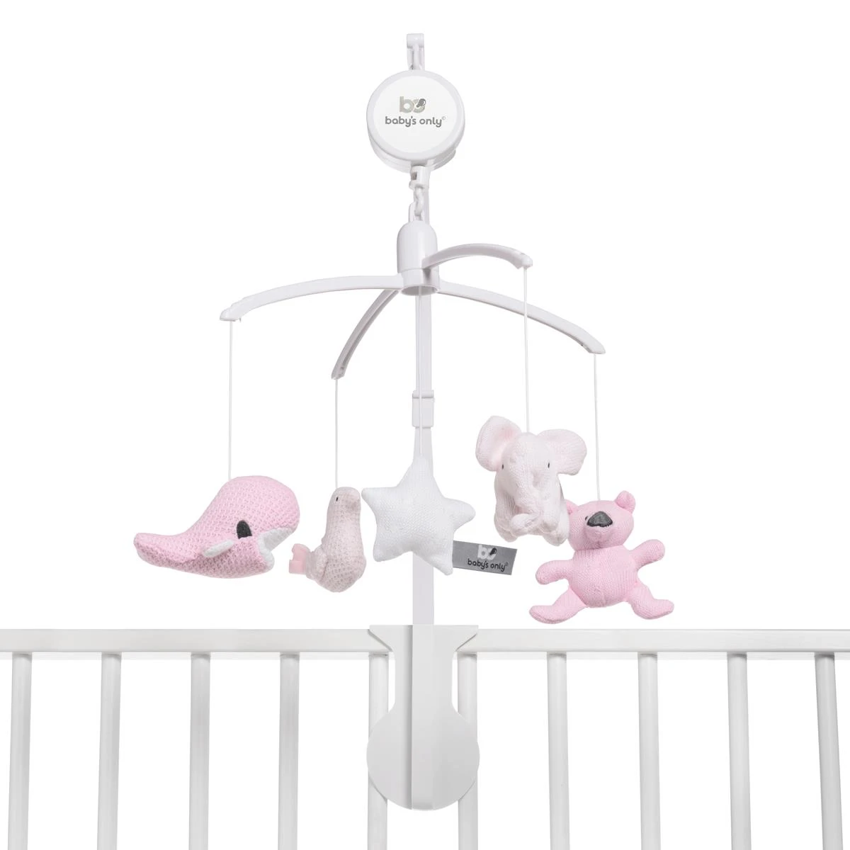 Baby's Only Muziekmobiel - Classic Roze|Baby Roze|Wit - Afbeelding 2