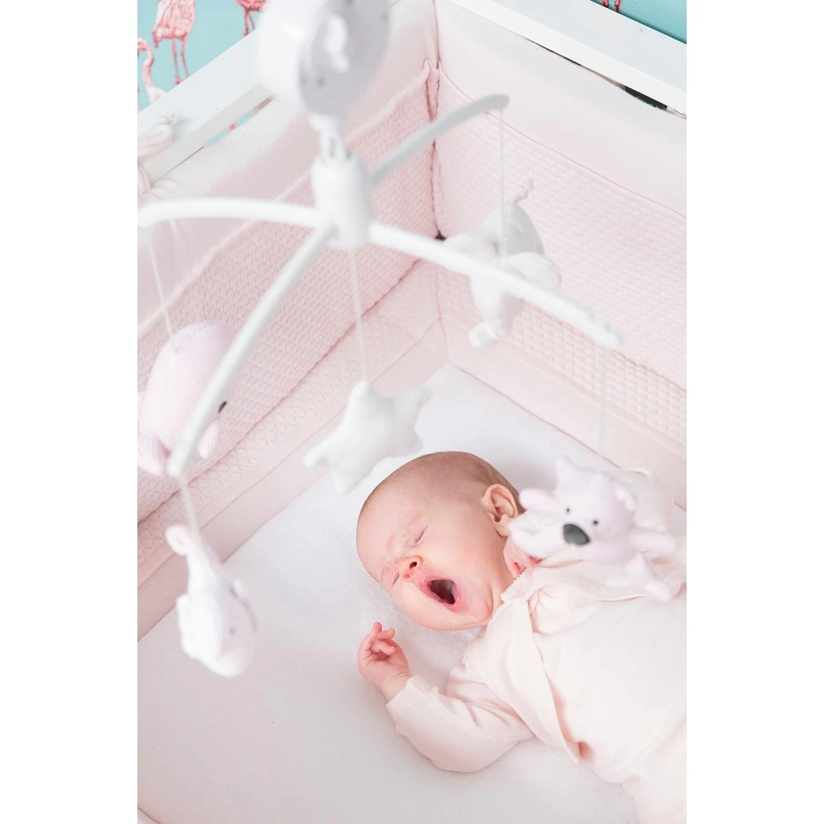 Baby's Only Muziekmobiel - Classic Roze|Baby Roze|Wit - Afbeelding 3