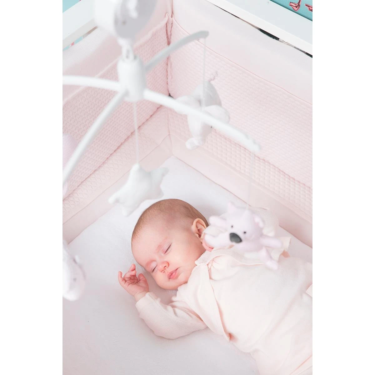 Baby's Only Muziekmobiel - Classic Roze|Baby Roze|Wit - Afbeelding 5