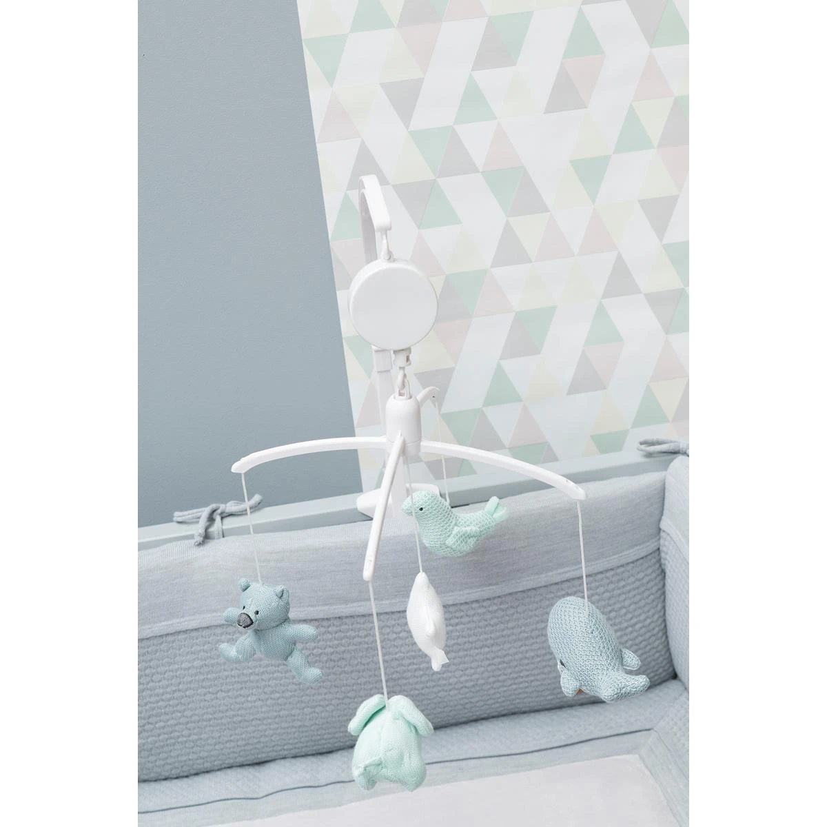 Baby's Only Muziekmobiel - Stonegreen|Mint|Wit - Afbeelding 10
