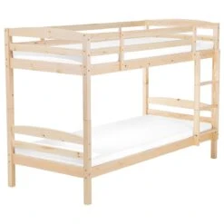 Beliani - REGAT - Stapelbed - Lichte Houtkleur - Dennenhout