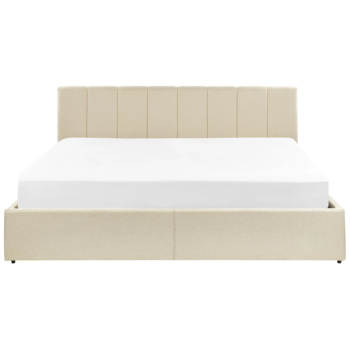 Beliani-DREUX-Bed Met Opbergruimte-Beige-180 X 200 Cm-Polyester - Afbeelding 5