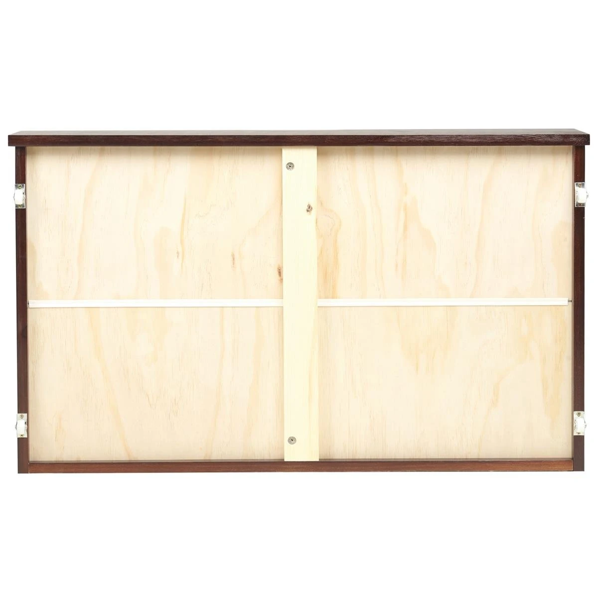 Beliani - RUMILLY - Bedlade Set Van 2 - Donkerbruin - Dennenhout - Afbeelding 4